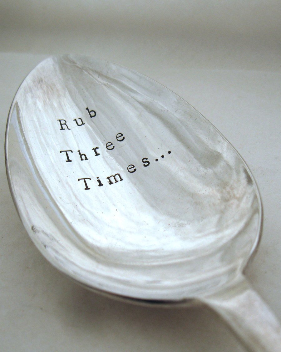 Rub Three Times, Very Rude Insulting Spoon, Does Not Grant Wishes