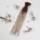 Brown Ombre - Wool Dreadlocks - Choose Your Amount and Length - SE or DE