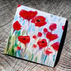 Norfolk poppies greeting card