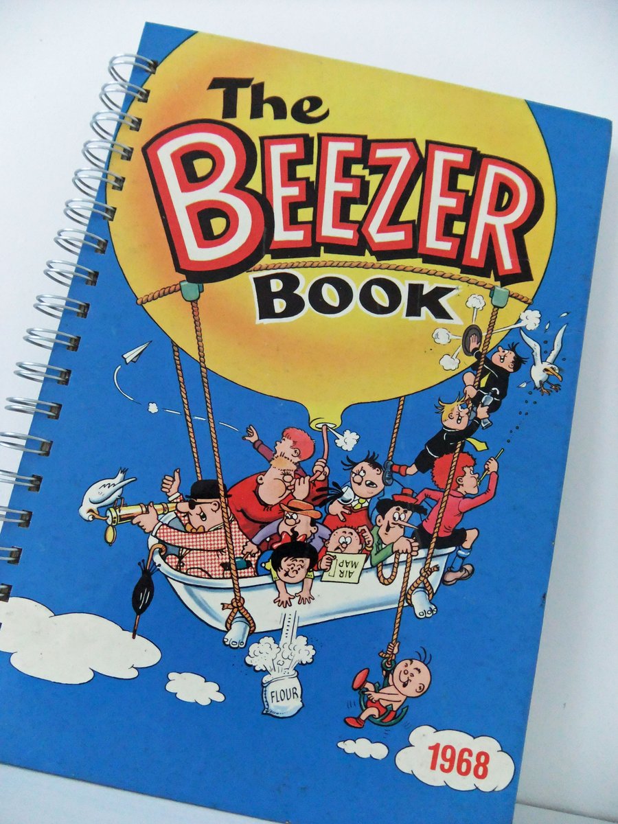 Handmade Notebook - up-cycled from The Beezer Book 1968  