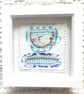 A Wire Blue & White Cup of Tea. Handmade Artwork. Perfect for Tea Lovers!!! - Image 2