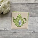 Teapot coaster, tea lover gift