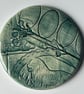 Textured Ceramic Plaque: Lion and Wedgewood