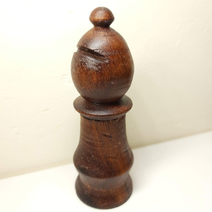 Bishop Chess Piece Bottle Opener - African Hardwood