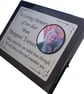 Personalised Black Granite memorial Stone grave marker photo cemetery plaque  - Image 1
