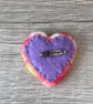 Hand Embroidered Heart Felted Brooch - Image 6