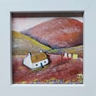 Original painting Scottish croft. 