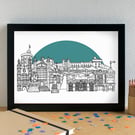 Windsor Skyline Art Print