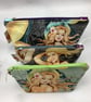 Mermaids makeup bag, zip bag, options, Handmade - Image 8