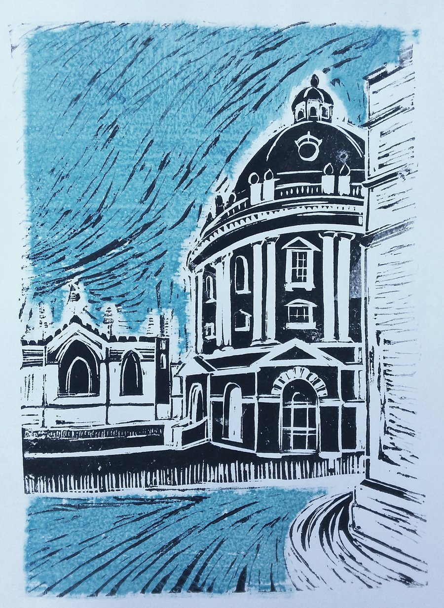 Radcliffe Camera Oxford - linoprint