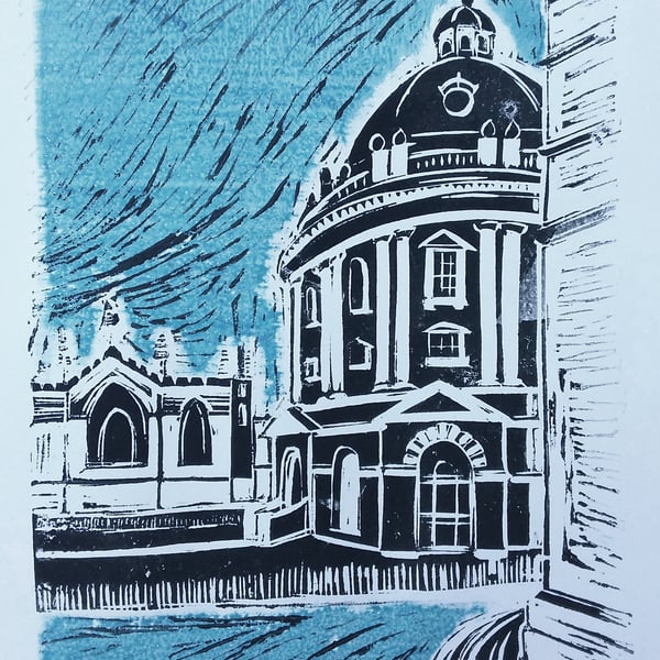 Radcliffe Camera Oxford - linoprint