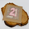 Twenty first appliqué birthday card