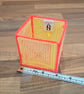 Medium container for office items - yellow and orange mix pattern - Image 2