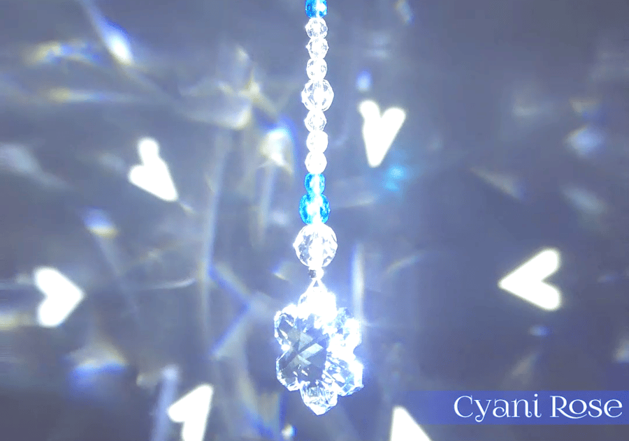 Suncatcher snowflake dangle hanging decoration handmade cute