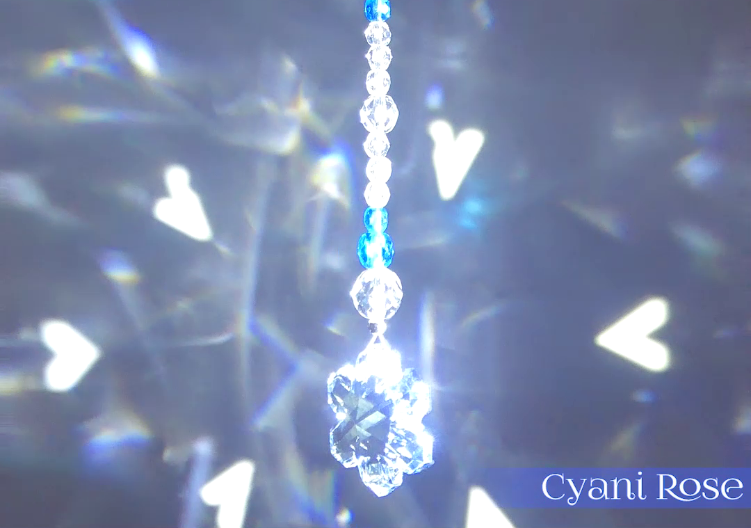 Suncatcher snowflake dangle hanging decoration handmade cute