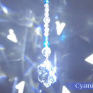 Suncatcher snowflake dangle hanging decoration handmade cute