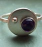 Small art deco silver ring - Image 1