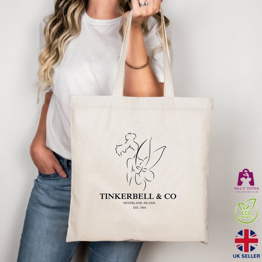 NEW!  - Tinkerbell & Co - Tote Cotton Shopping Bag - .