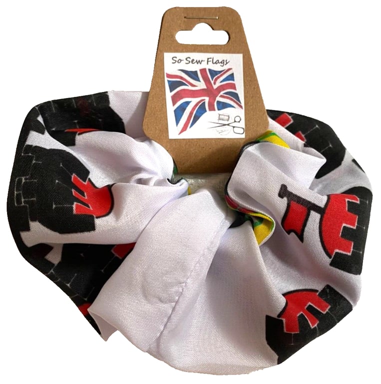 Edinburgh Scotland Flag Hair Scrunchie Scrunchies Accessory Band Elastic