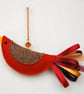 Christmas Decorations - Red Robin Trio - Image 3