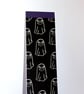 Sketchy Ghost, Halloween, Reading bookmark, purple, black