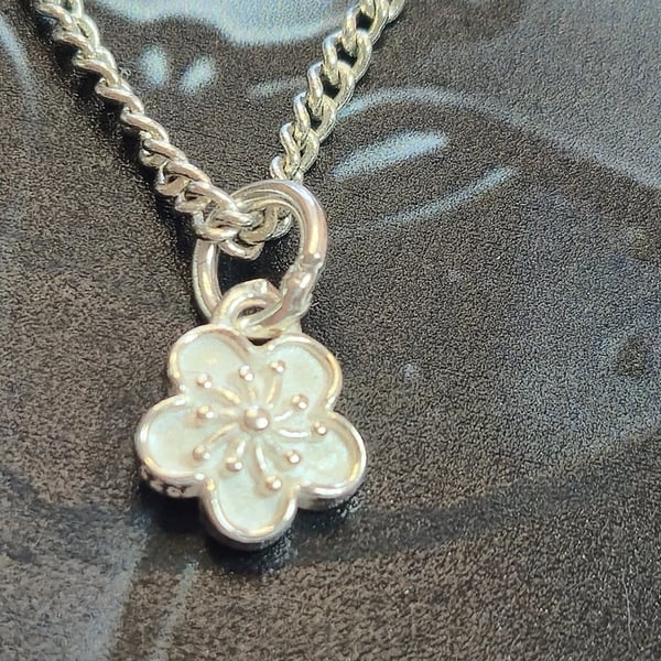 925 Sterling Silver Flower Charms,Sterling Silver Pendants