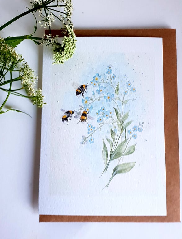 Forget me not card