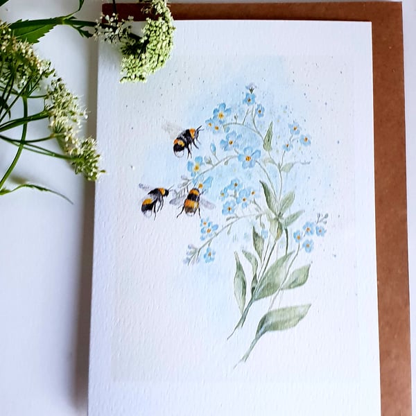 Forget me not card