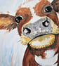 Bessy Cow Original Painting - Image 6