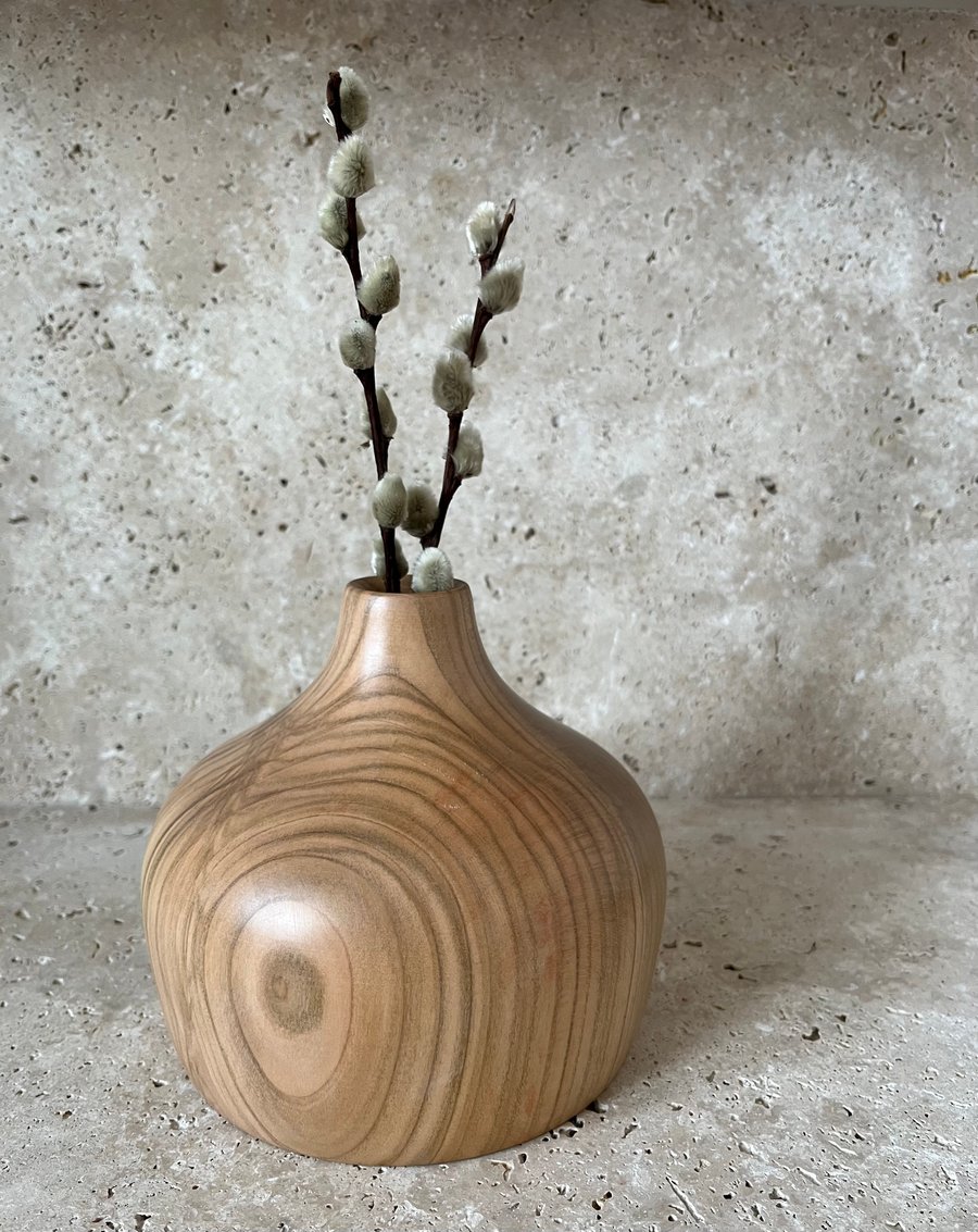 Hand turned vase