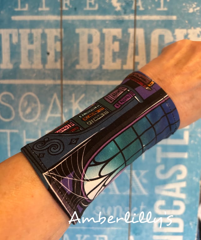 Long wrist cover up cuff in fun goth style