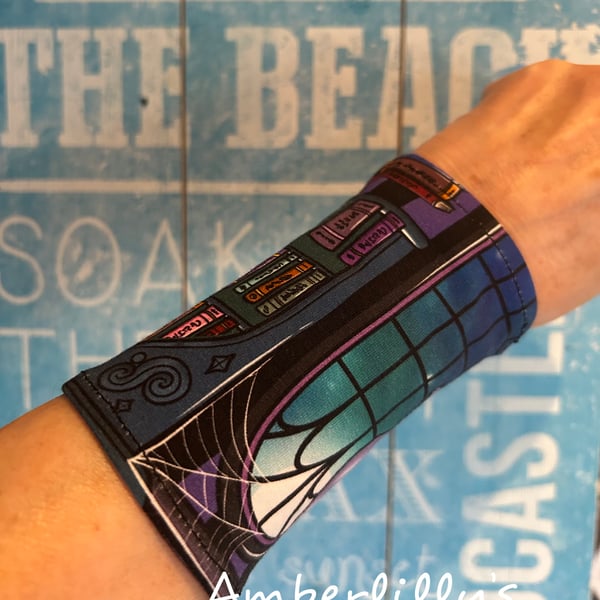 Long wrist cover up cuff in fun goth style