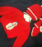 Christmas Baby Sweater, Hat and Bootees Digital Knitting Pattern - Image 3