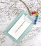 Just because... Wispy white heart, rainbow colours & personal message  - Image 2