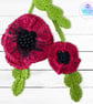 Poppy bag charm. Poppy keyring. Poppy gift gift. Poppies - Image 6