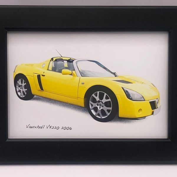 Vauxhall VX220 2006 - 4x6" Photograph in a Black or White frame