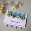 Set of Extra Button Decorations for your Little House and Base in a bag - Yellow