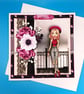 Teenage Girl Birthday Card, Large Card, Decoupage 