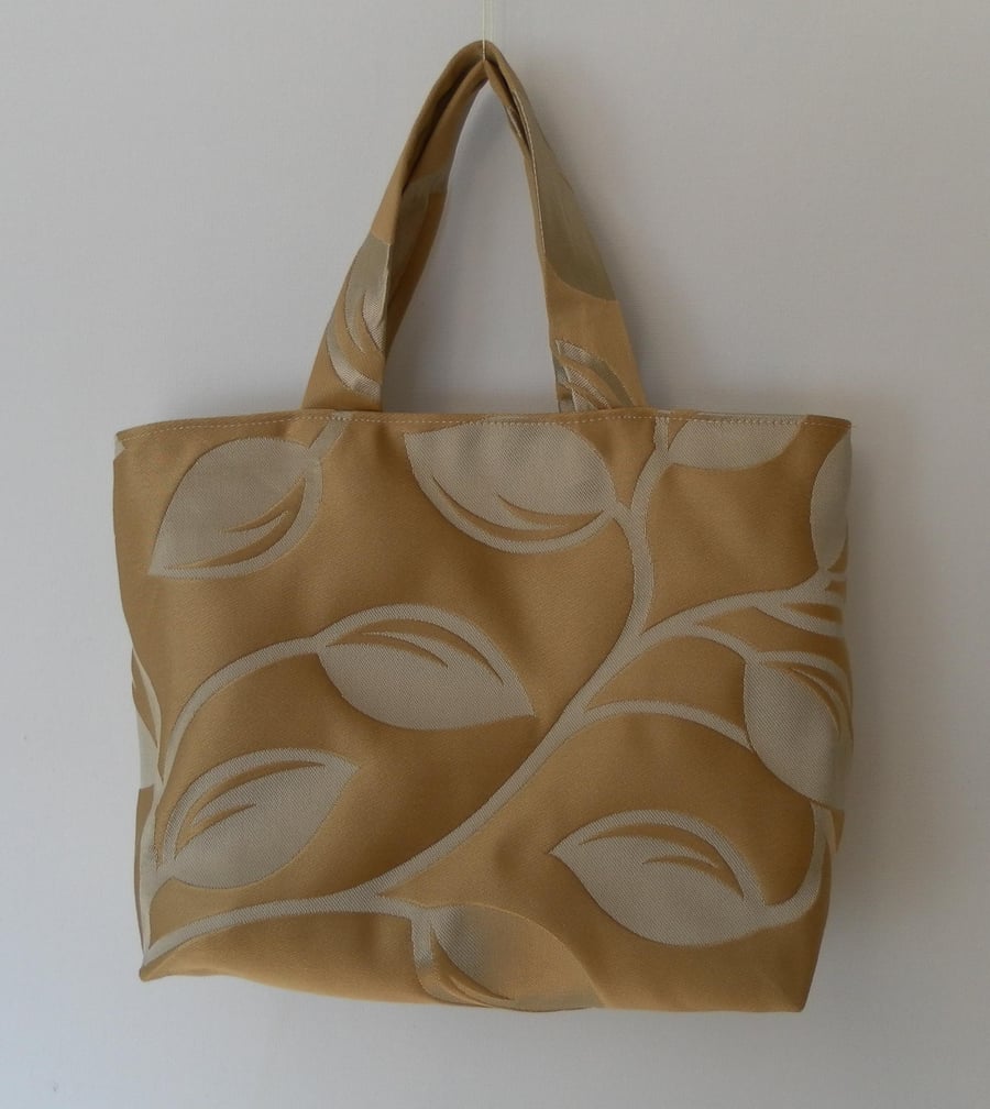 Gold Tone, Tote, Handbag