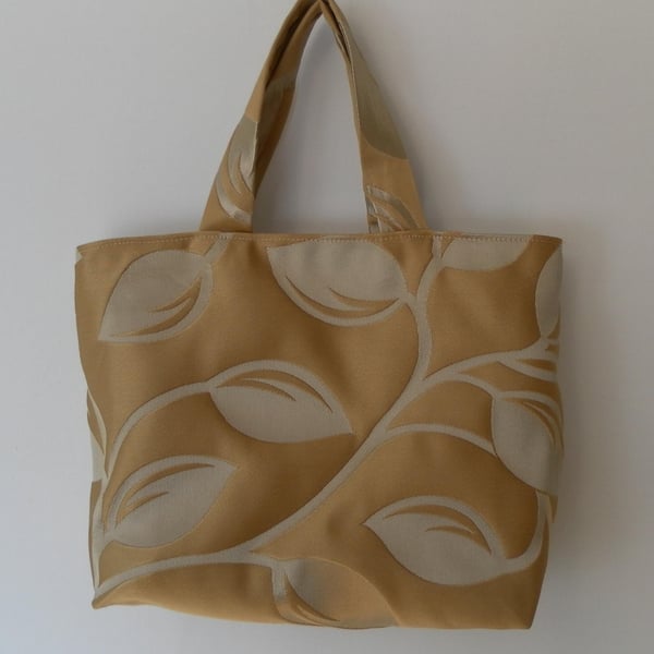 Gold Tone, Tote, Handbag