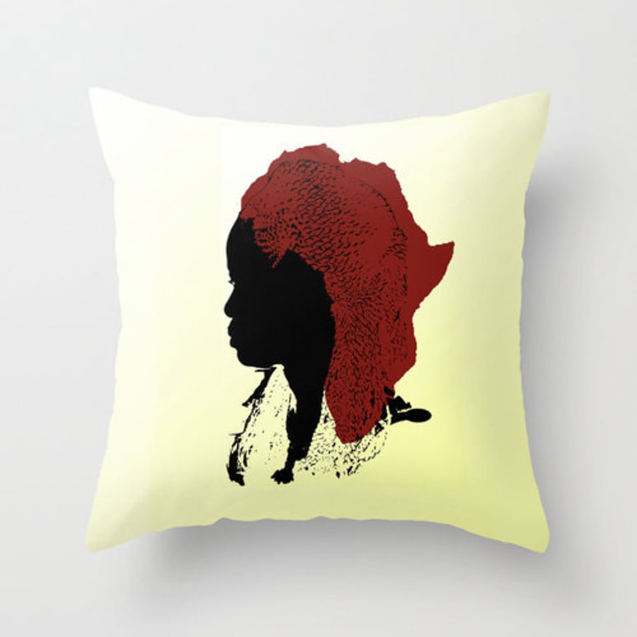AFRICAN QUEEN digital printed cushion cover