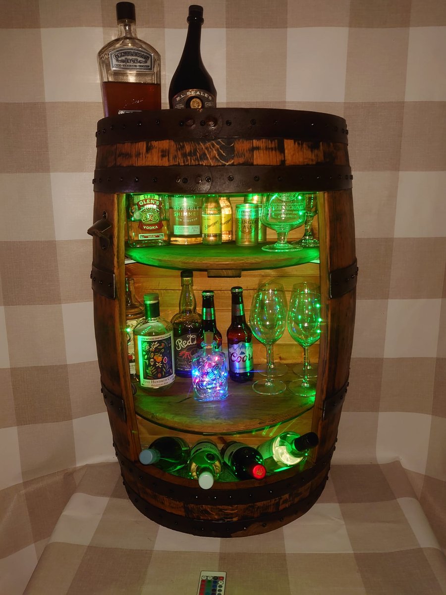 Whiskey Barrel Home Bar