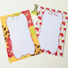 Notebook,Memocards,Jottdown Style,Bright Floral Design,20pk