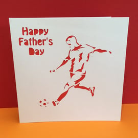 Father's Day Football Card-Fathers Day Card