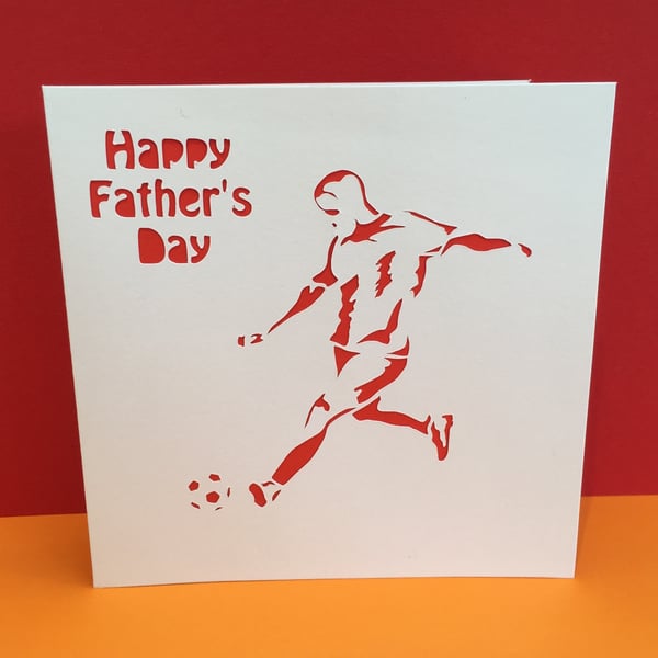 Father's Day Football Card-Fathers Day Card