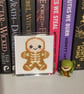 Skeleton Gingerbread Man Coaster cross stitch