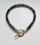 'A'A Grade Green Kyanite Gold Vermeil Sterling Silver Bracelet - Image 3