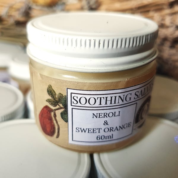 Neroli & Sweet Orange hand salve, balm, moisturiser, handmade, 60ml