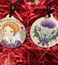 Mary Queen of Scots Wooden Hanging Decoration – Scottish History Gift, Tudor Art - Image 4