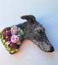 Needle Felted Lurcher Brooch - Image 3